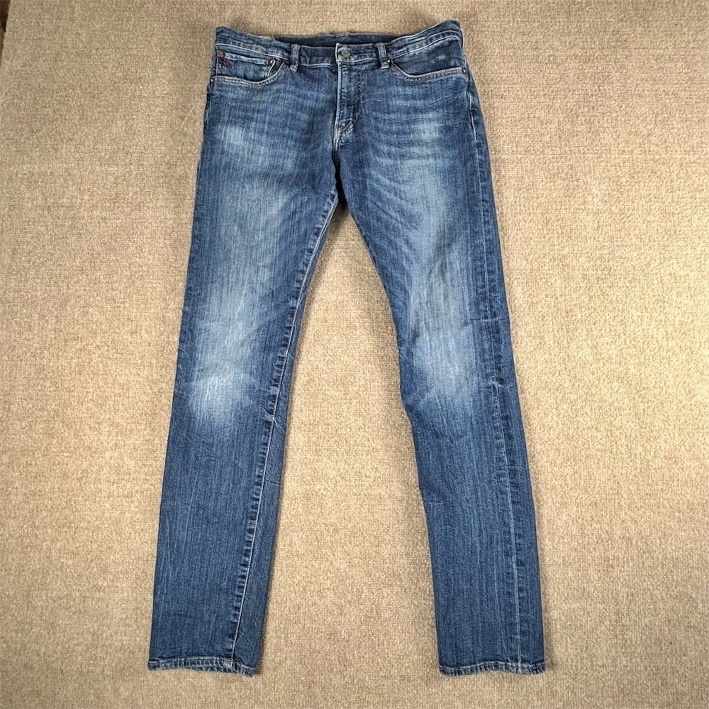 Polo Ralph Lauren Authentic Dungarees Straight Leg Jeans Mens 32x32 Blue